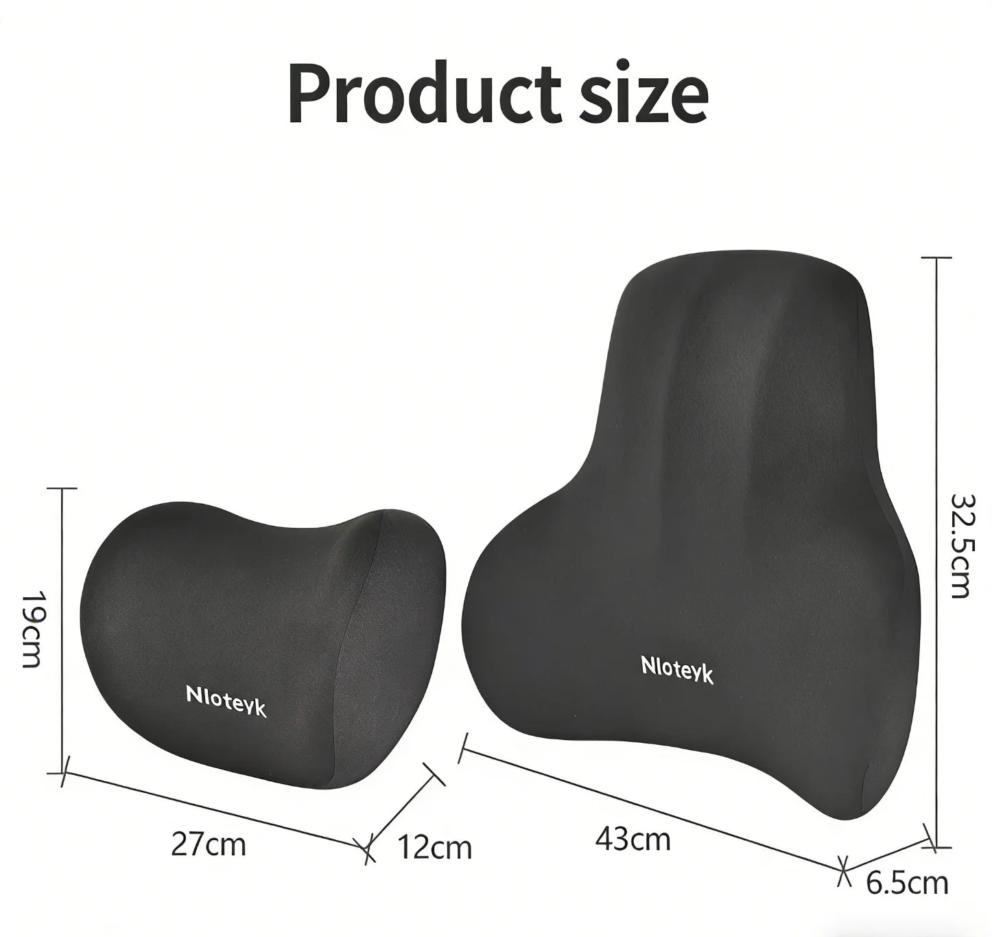 Memory Foam Car Neck Cushion Car Lumbar Support For Car Supplies Universal Neck Pillow Waist Cushion Car Seat Car Accessories
