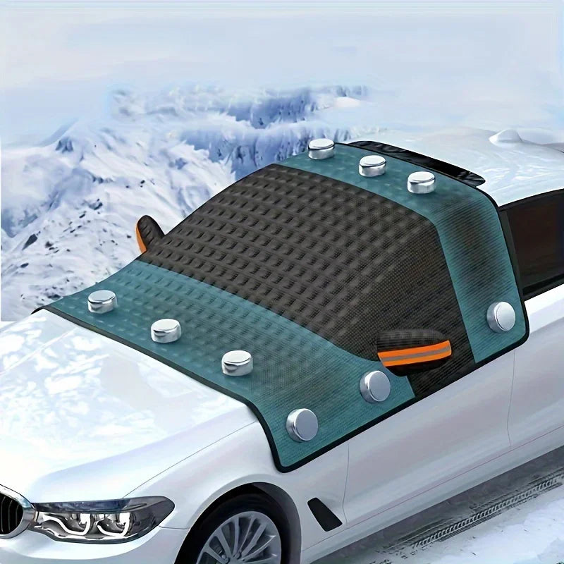Magnetic Car Weatherproof Shield - UV, Snow, Dust Protection | Thickened Winter Frost Cover for Outdoor & Indoor Use