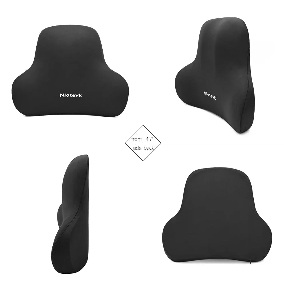 Memory Foam Car Neck Cushion Car Lumbar Support For Car Supplies Universal Neck Pillow Waist Cushion Car Seat Car Accessories