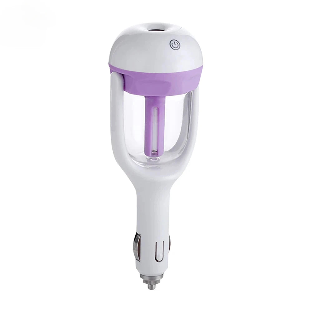 Mini Car Air Humidifier with Essential Oil Diffuser, 3-in-1 Aromatherapy Purifier & Mist Maker for Auto Interior