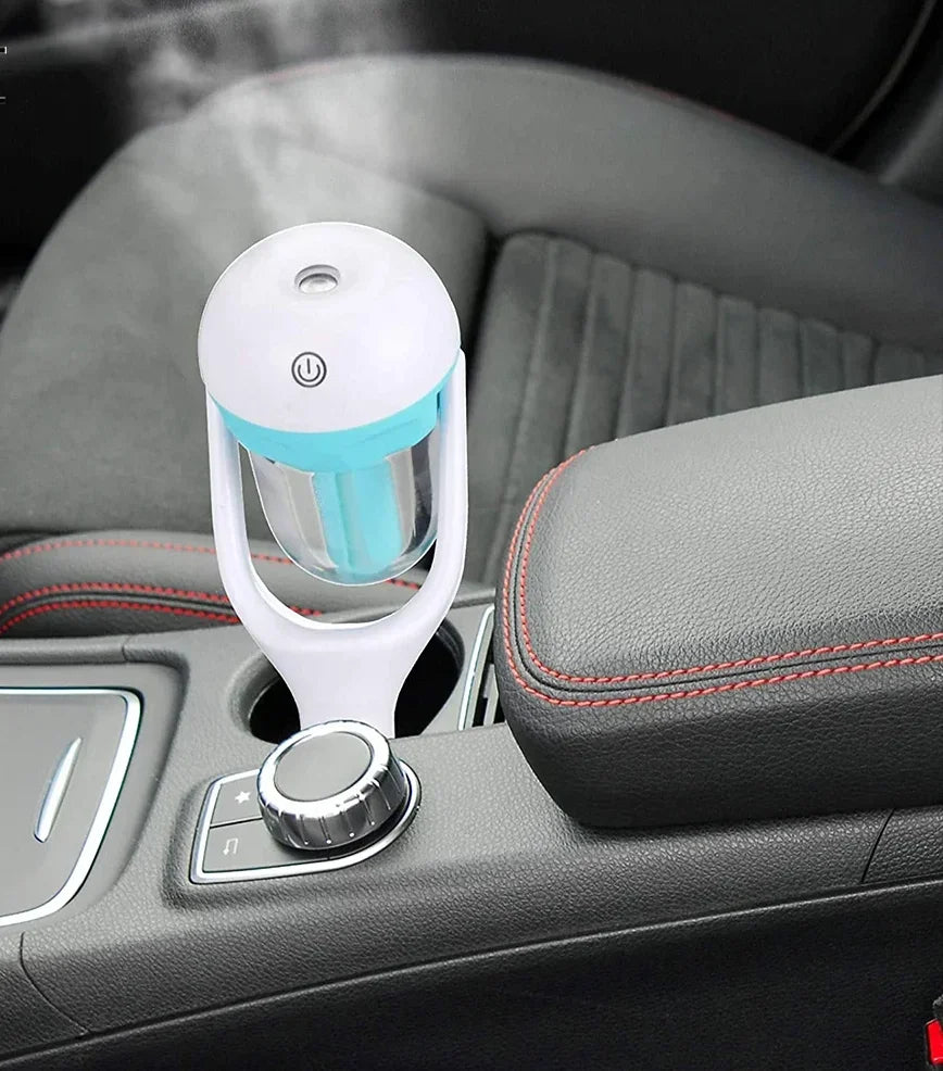 Mini Car Air Humidifier with Essential Oil Diffuser, 3-in-1 Aromatherapy Purifier & Mist Maker for Auto Interior