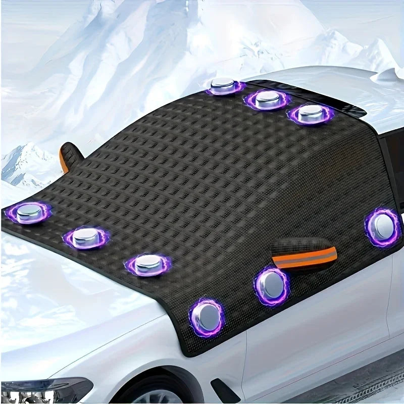 Magnetic Car Weatherproof Shield - UV, Snow, Dust Protection | Thickened Winter Frost Cover for Outdoor & Indoor Use
