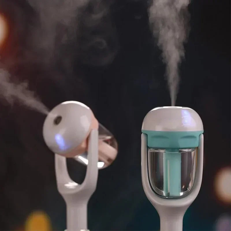Mini Car Air Humidifier with Essential Oil Diffuser, 3-in-1 Aromatherapy Purifier & Mist Maker for Auto Interior